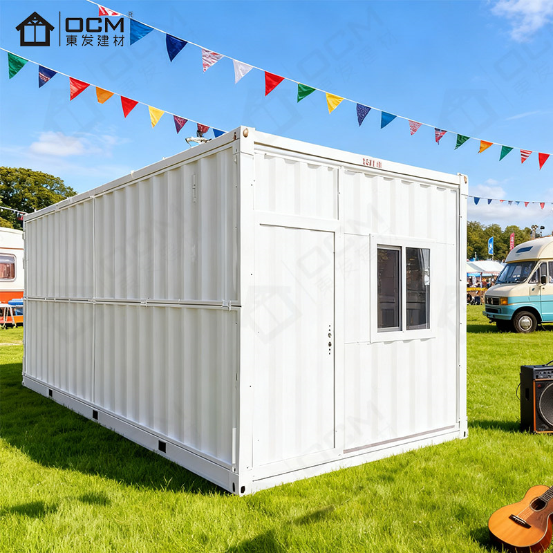 X-type 20Ft Foldable Glamping & Pop-Up Container House - OCM Cultural Tourism Solution