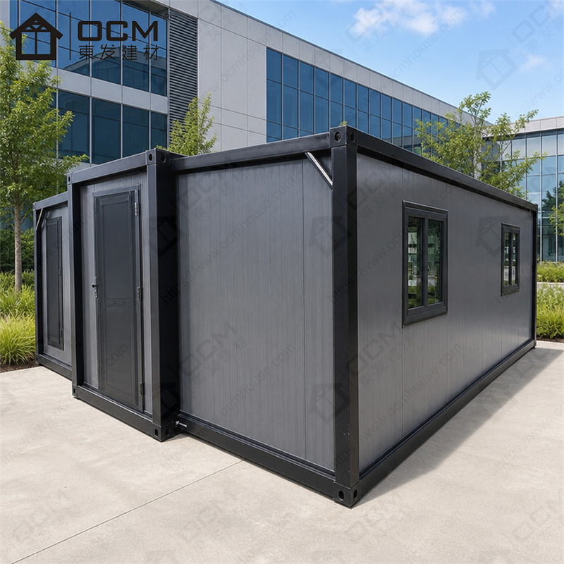 OCM 20ft Folded-Transport Expandable Container House for Export and International Modular Housing Projects