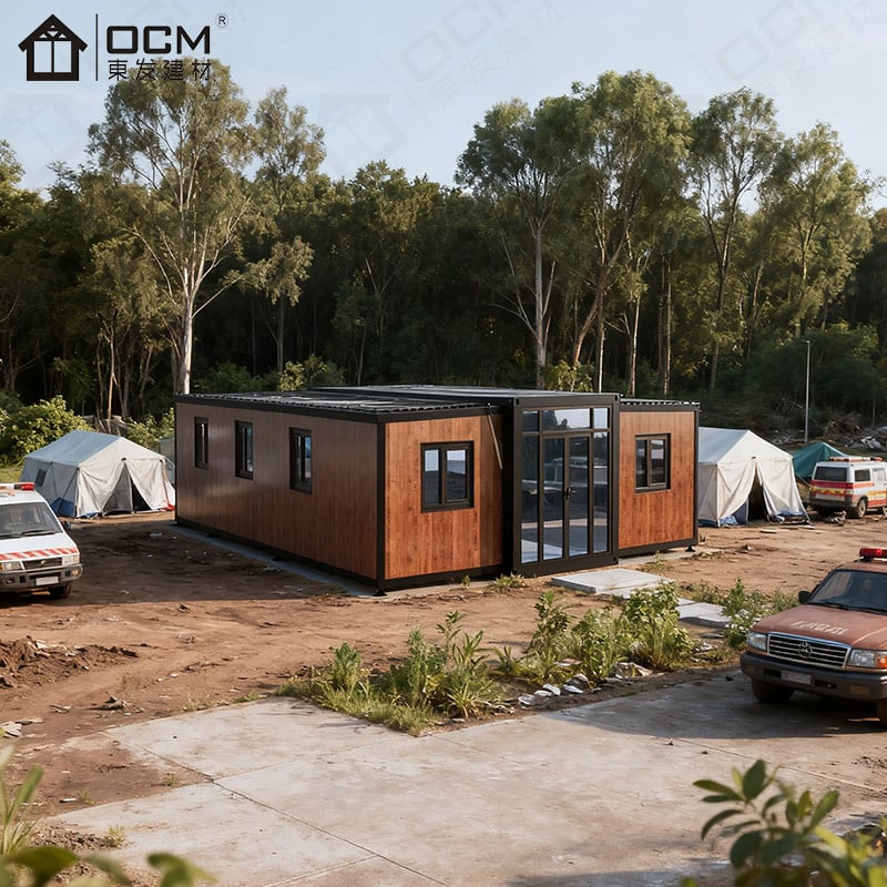OCM غرف طاقم العمل بطول 20 قدمًا في حاوية قابلة للتوسيع — سكن متين وواسع لفرق العمل الميدانية في قطاع الإنشاءات