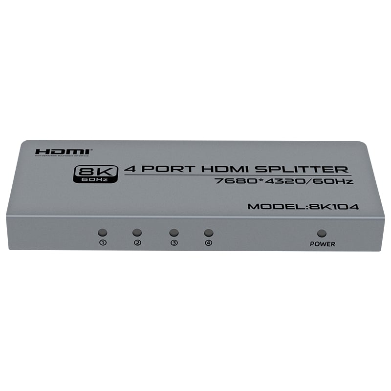 FJGEAR FJ-8K104 8K Ultra HD 1 in 4 out 4 port HDMI2.1 Splitter