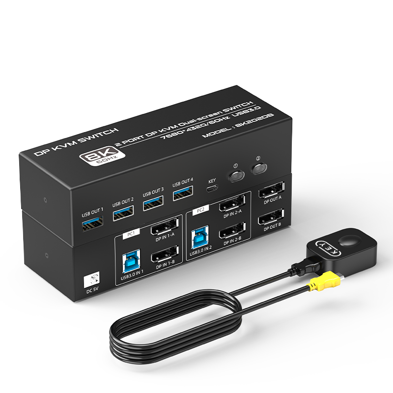 FJ-8K202DB 8K USB/DP Switch