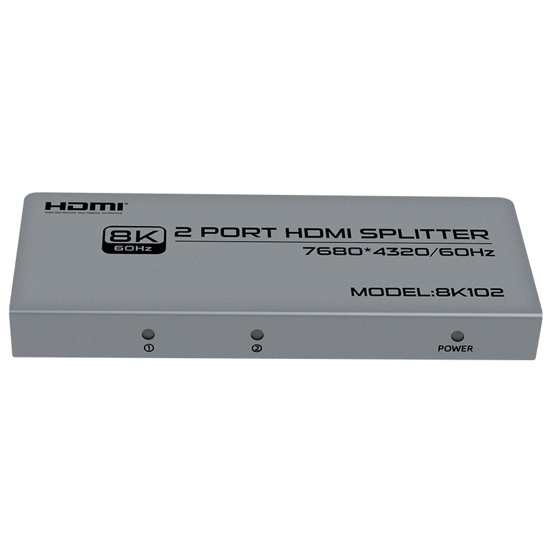 FJGEAR FJ-8K102 8K Ultra HD 1 in 2 out 2 port HDMI2.1 Splitter