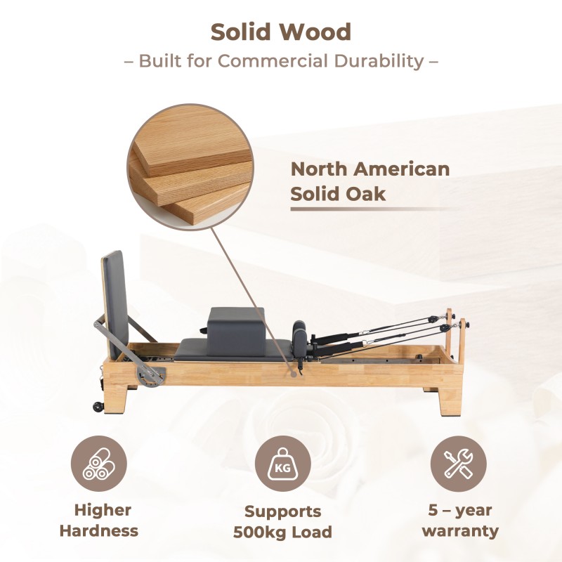 Oak Classical Pilates Reformer factory