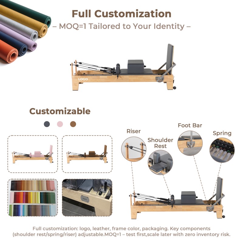 Oak Classical Pilates Reformer factory