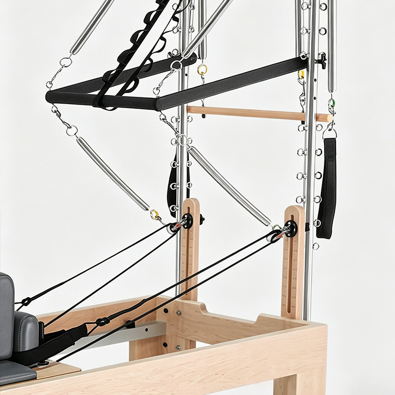 Maple Pilates Reformer with Half Tower