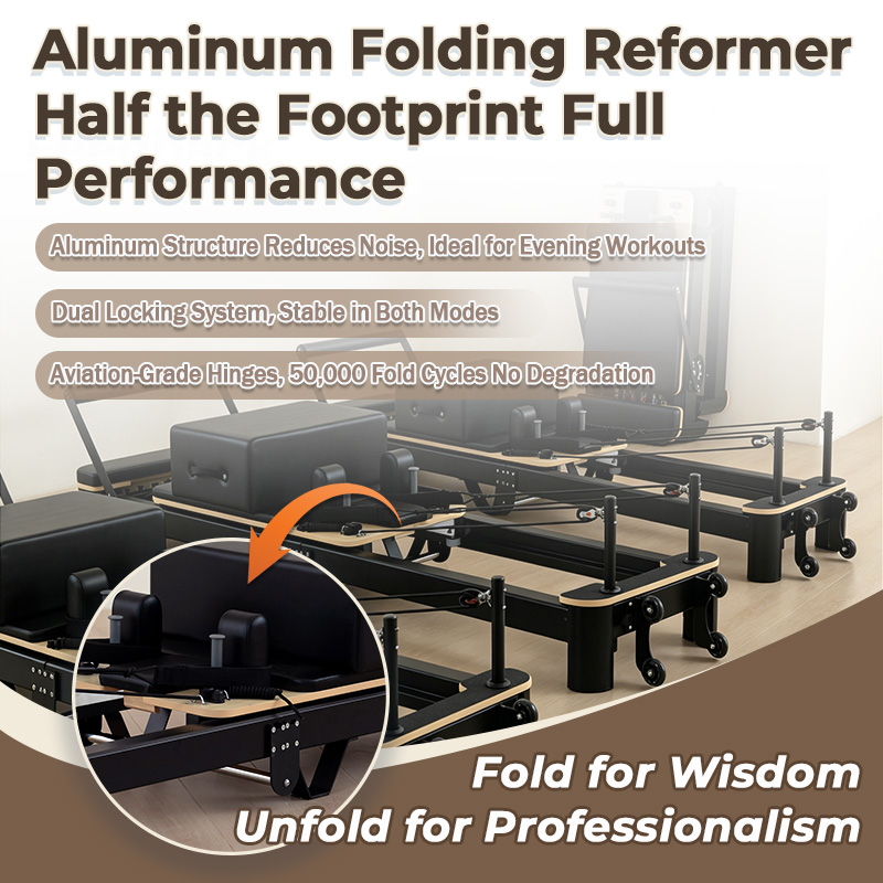 Aluminium Folding Pilates Reformer details