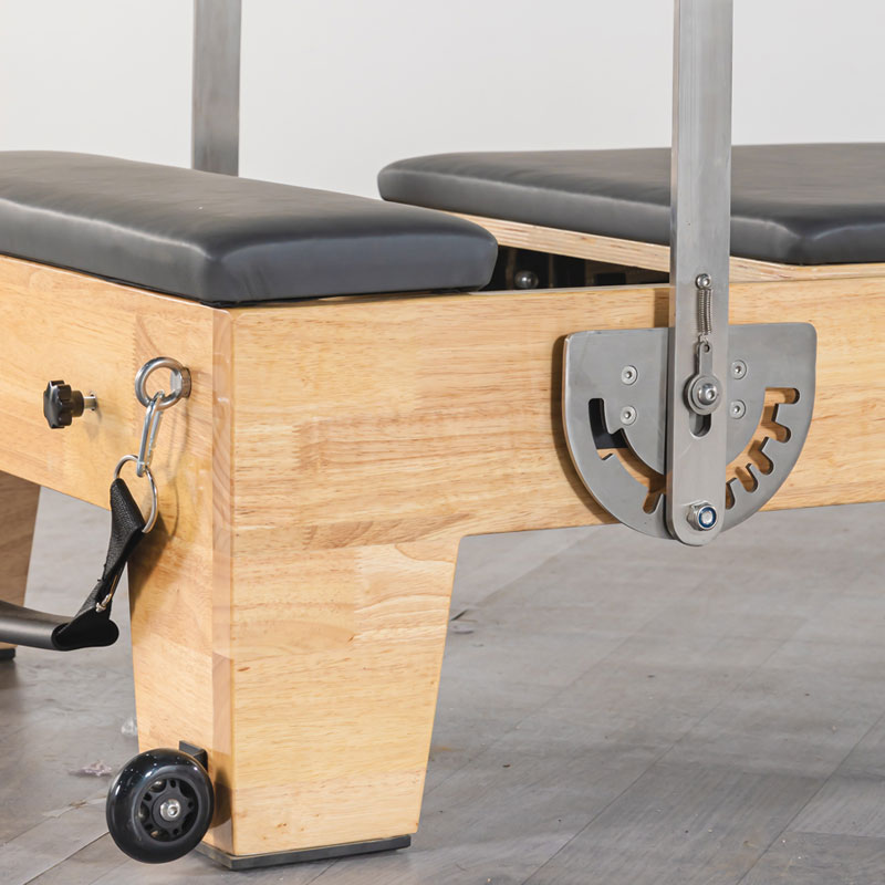 Oak Pilates Reformer with Half Tower