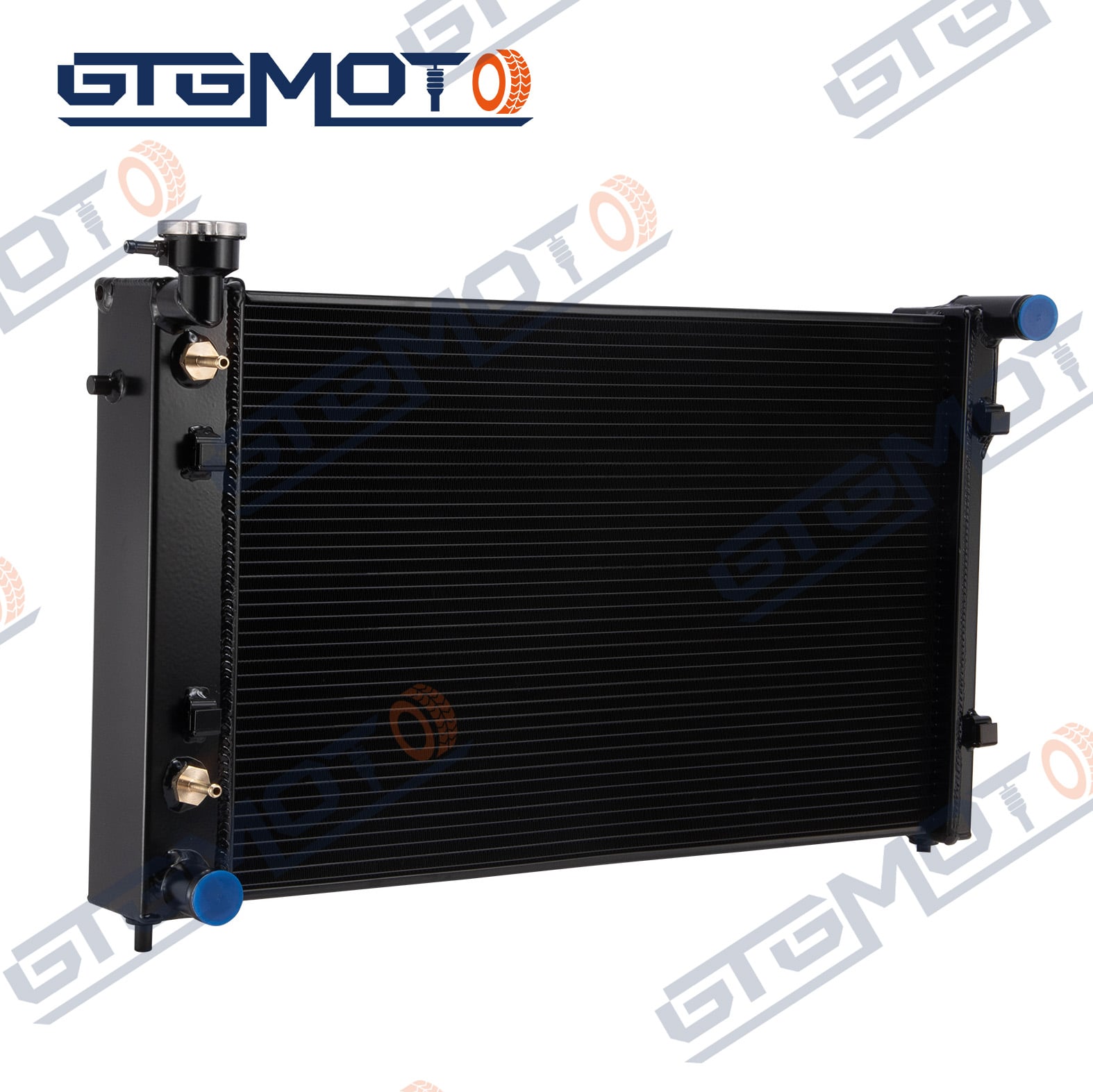 GTGMOTO-radiator til Ford F1 F2 F3 Pickup med Chevy-motor V8 fra 1942-1952