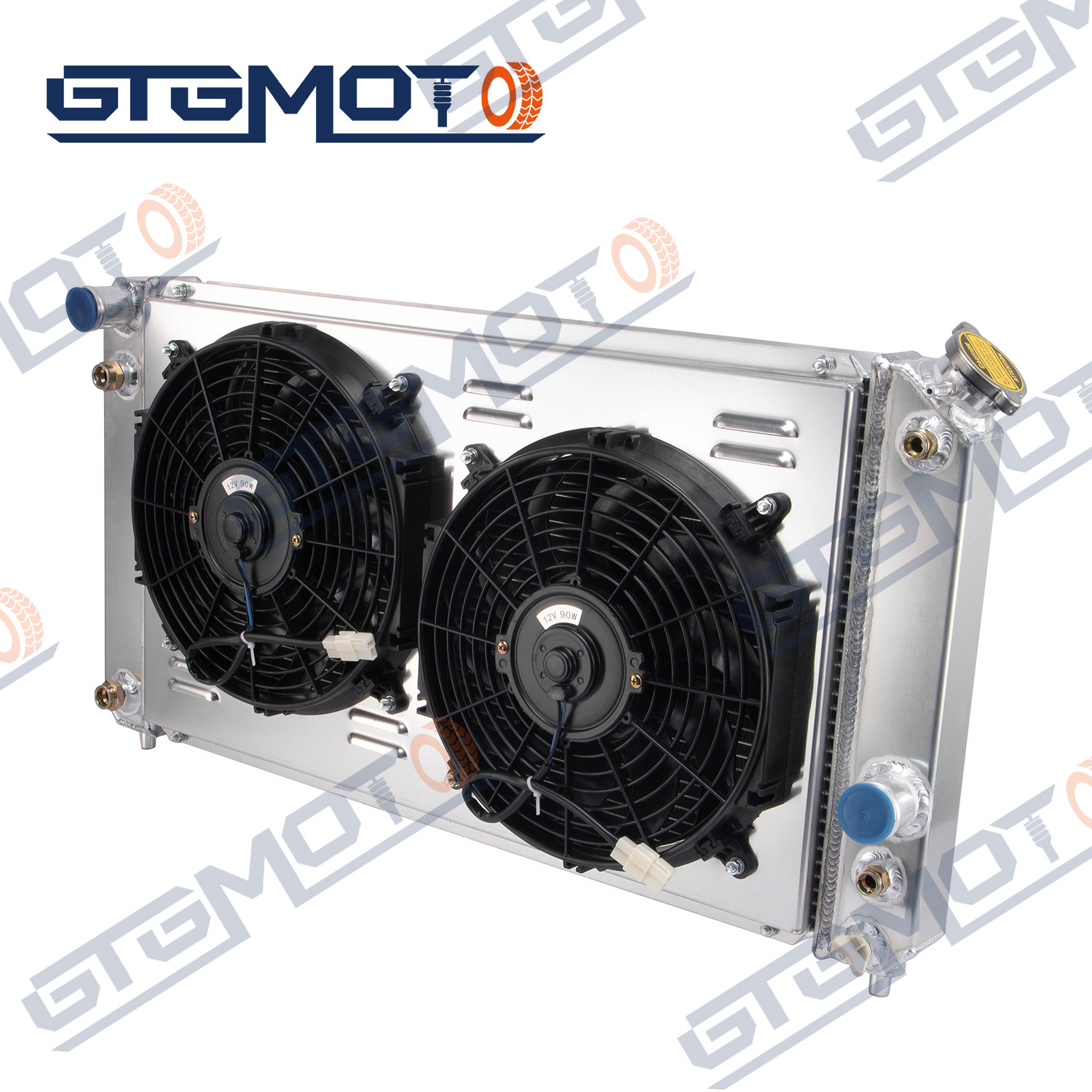 GTGMOTO Radiator Shroud Fan For 1988~1999 Chevy/GMC C/K Series 1500 2500 5.0L 5.7L Aluminum