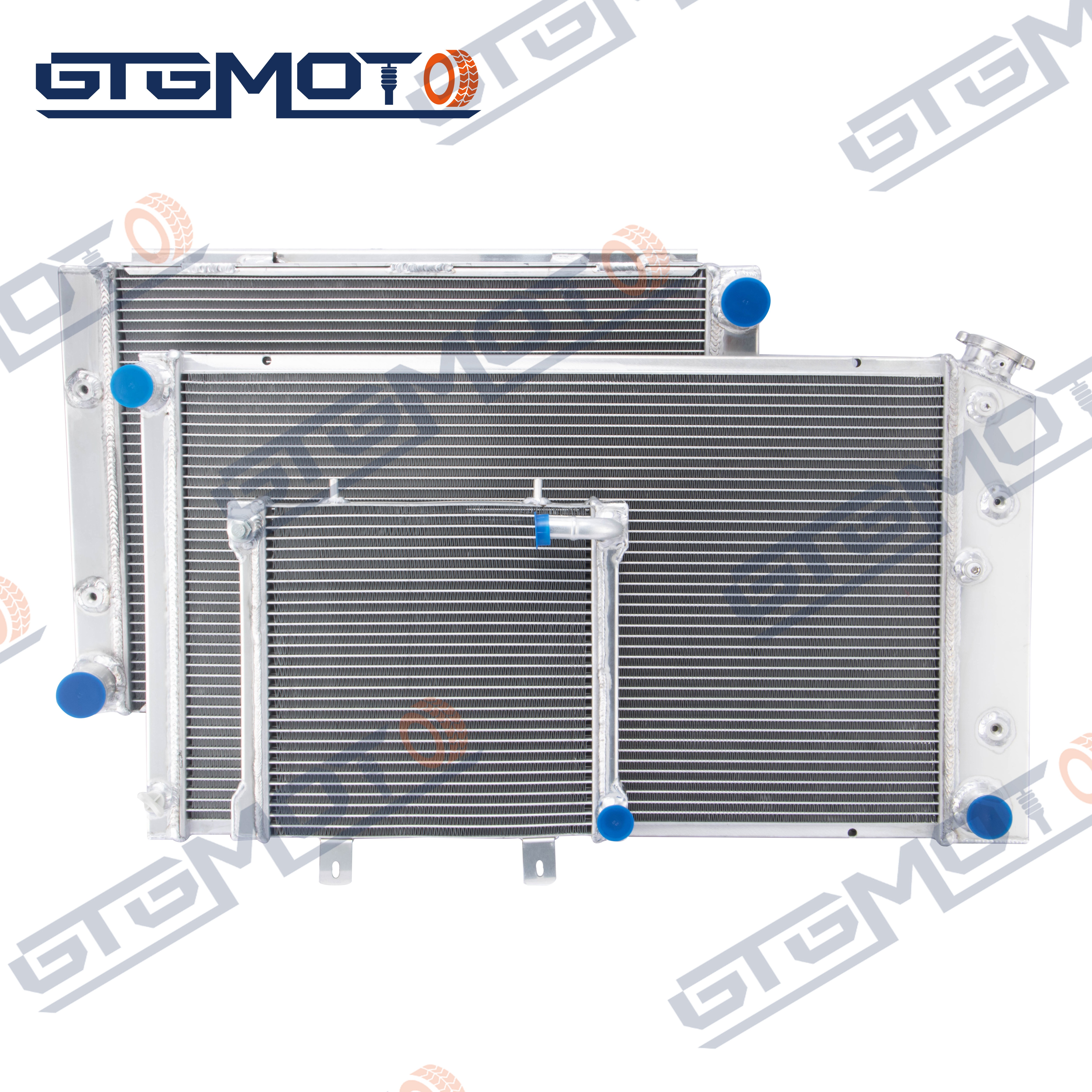 GTGMOTO Radiator Shroud Fan For 1965-66 Ford Mustang 5.0L Conversion V8 Aluminum
