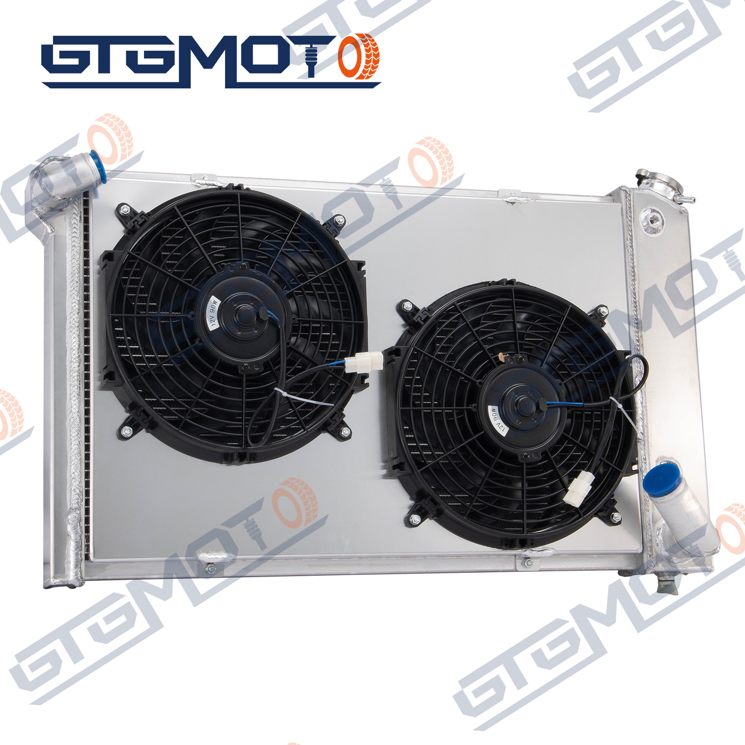 GTGMOTO Radyatör Kasa Fanı 1985-97 Ford F150 F250 F350 Bronco 5.0L-7.5L V8 için