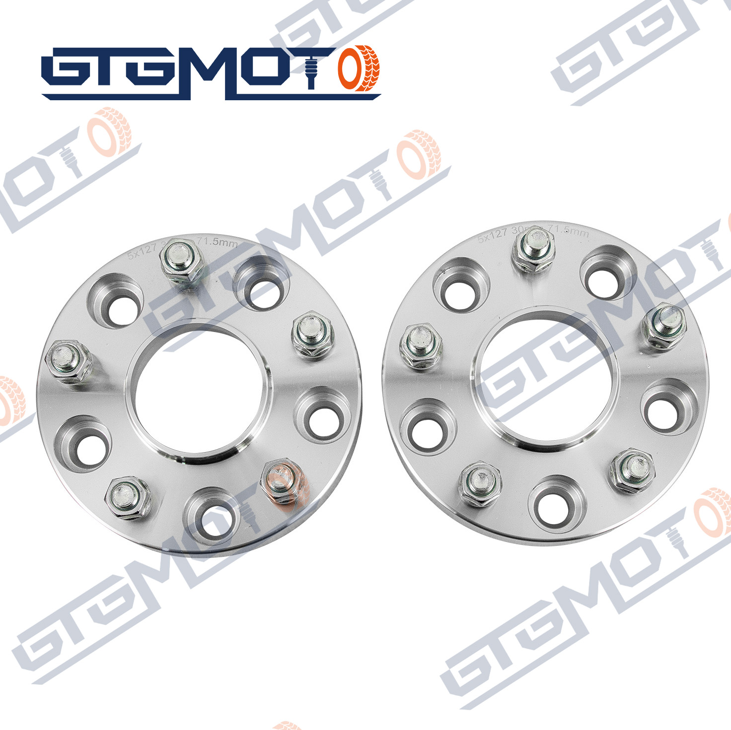 GTGMOTO ชุดแผ่น espaer ล้อ 2 ชิ้นขนาด 30 มม. สำหรับ Jeep Wrangler Chrokee Pickup