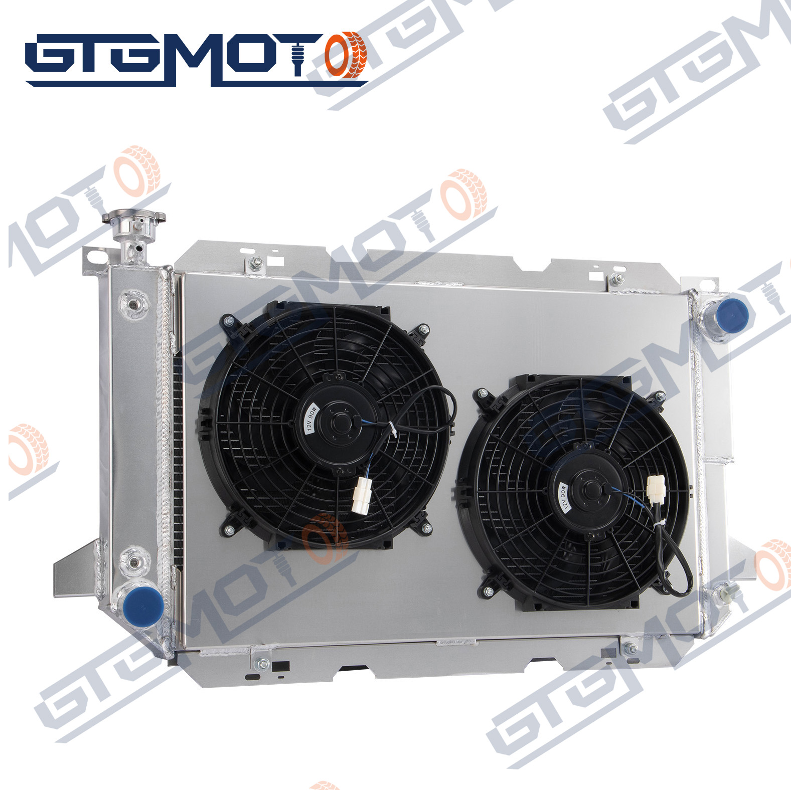GTGMOTO Ψυγείο Σκίασης Ανεμιστήρα για 1994-2005 1995 Chevy Blazer S10 GMC Jimmy 4.3L V6