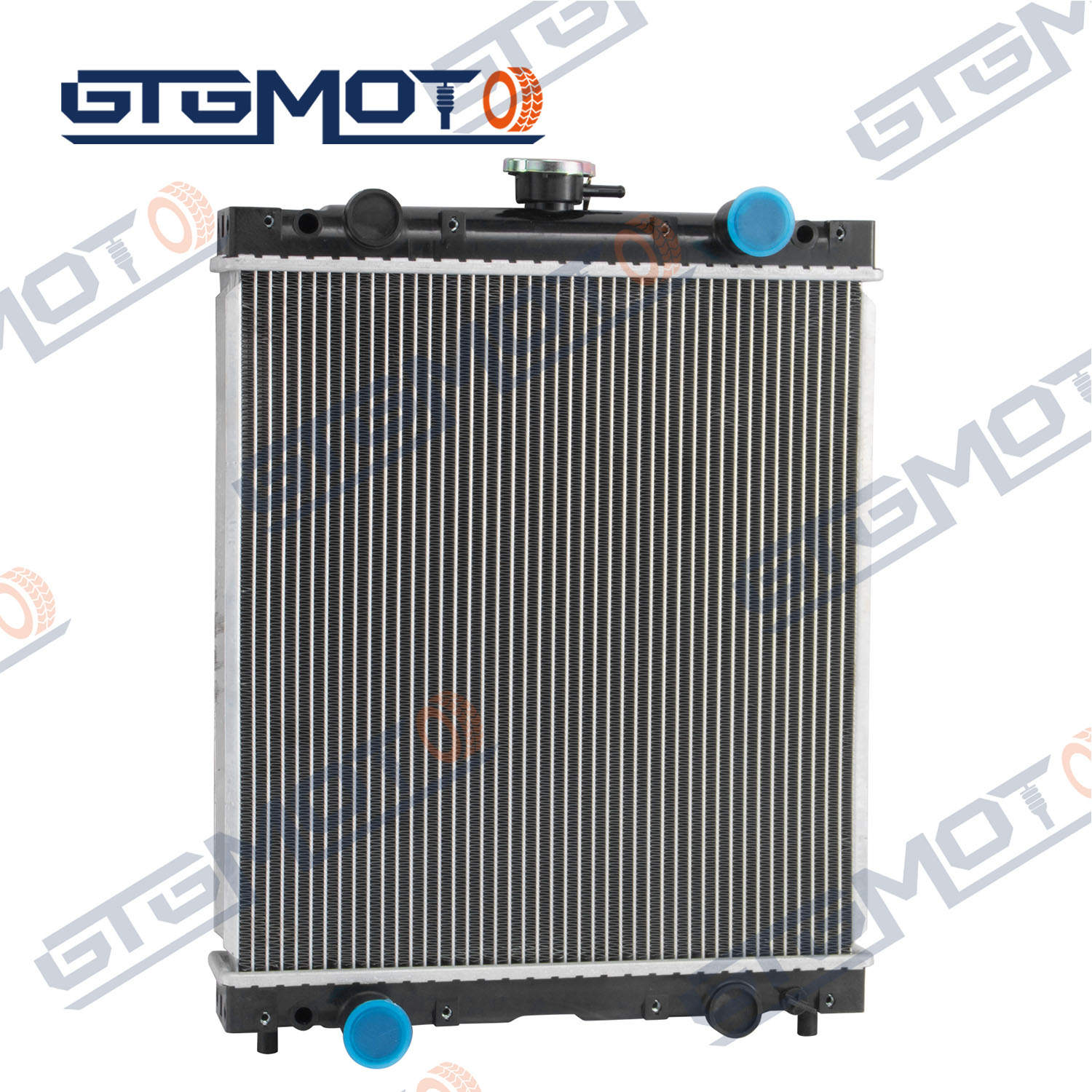 GTGMOTO Silnoproudý hliníkový chladič pro traktor John Deere 1023E 1025R 1026R 2025R LVA16455