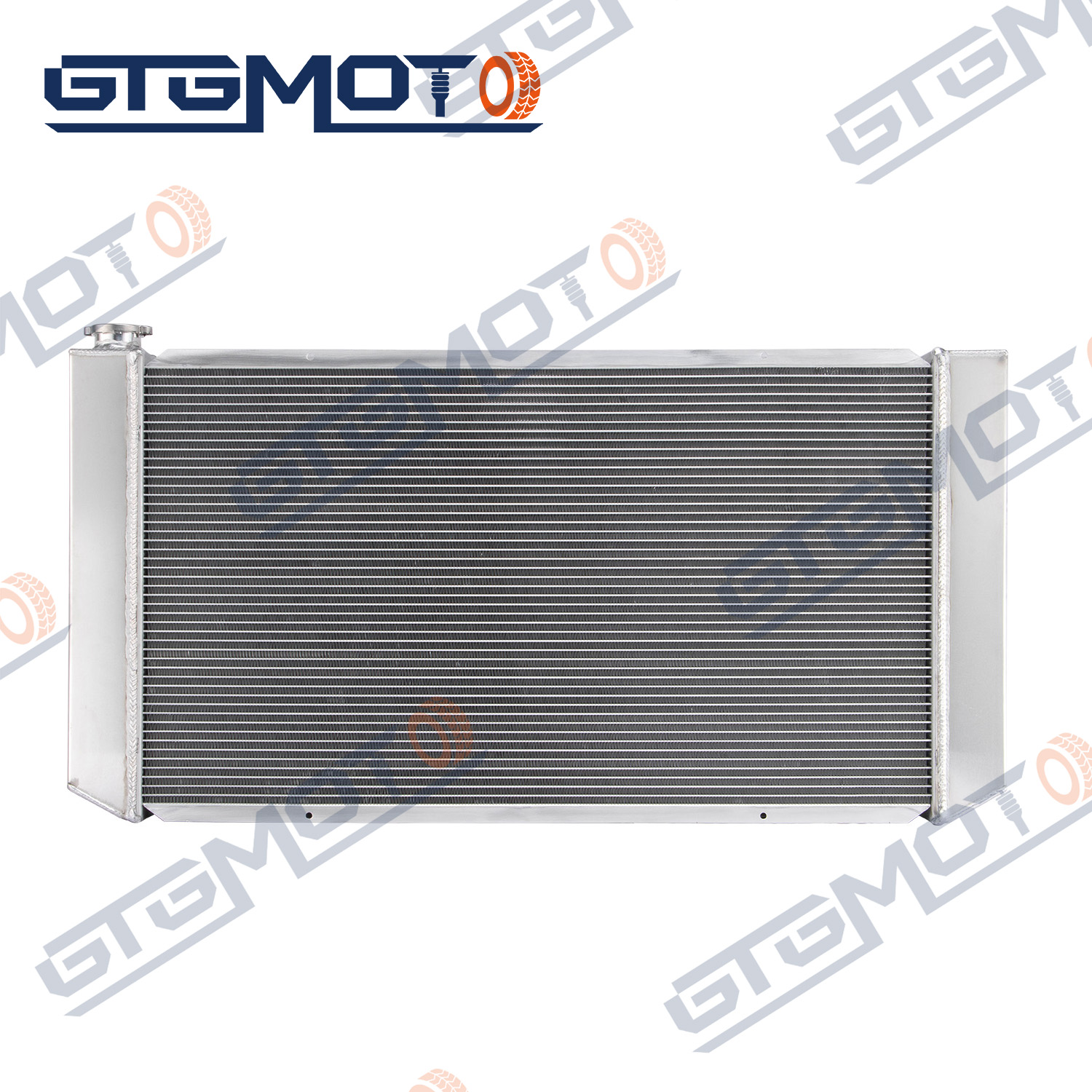 GTGMOTO Radiátor pro 1992-1993 Chevy/GMC C/K 2500/3500 série 6.5L V8 3řadový radiátor+obal ventilátoru