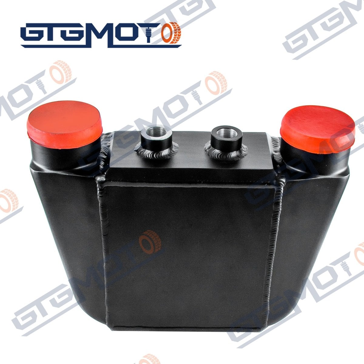 GTGMOTO Universal Water to Air Intercooler 255x220x115 mm Core Black