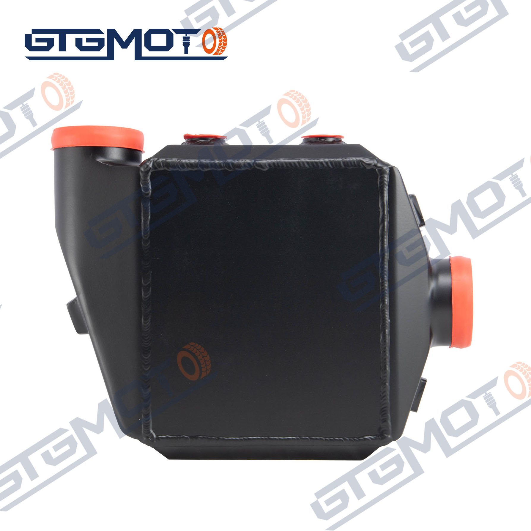 GTGMOTO Black Aluminum Front Mount Intercooler 700X300X100mm 3