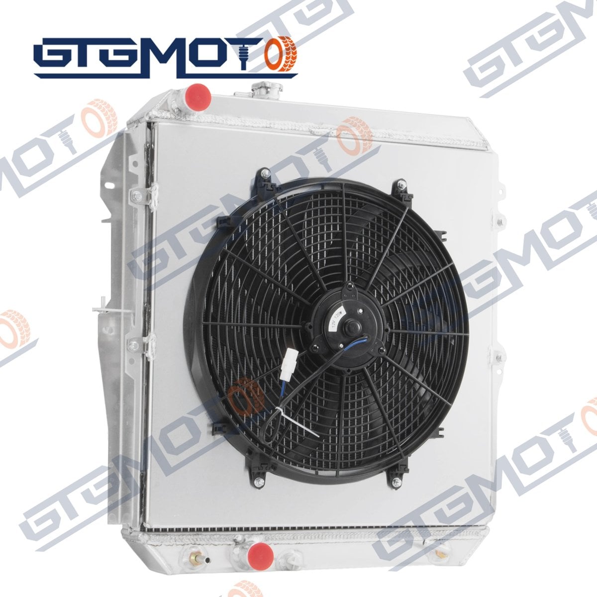 GTGMOTO Aluminium 4 Baris Radiator Prestasi untuk Chrysler Valiant CM CL 4.3L 6 Silinder Petrol AT MT Penyejukan Tinggi