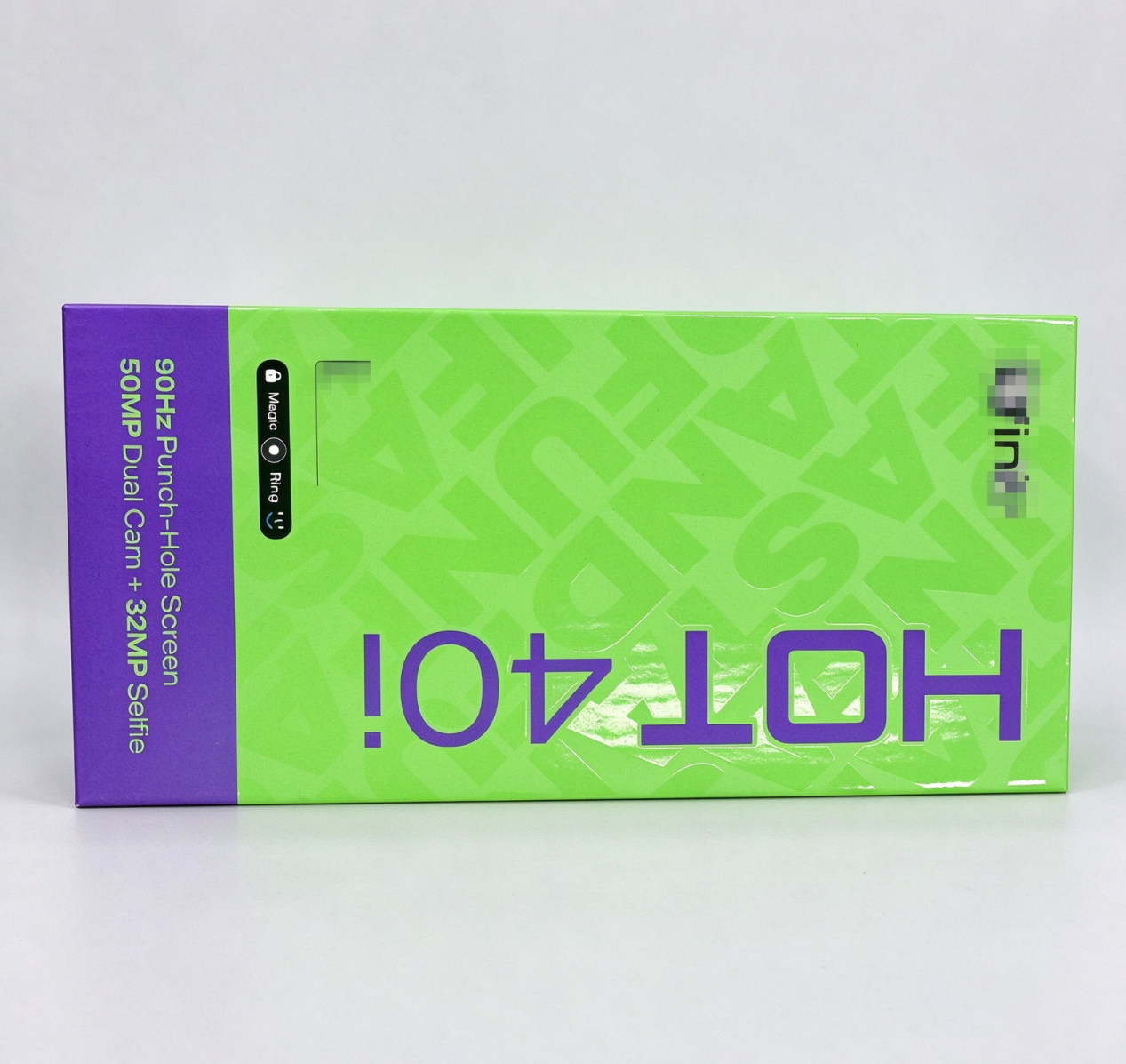 Vibrant Green & Purple Holographic Phone Box
