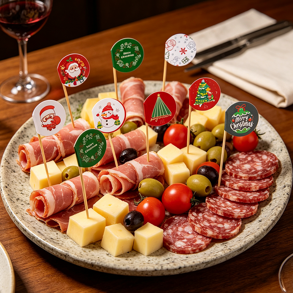 Why use toothpick flags for creative food presentation