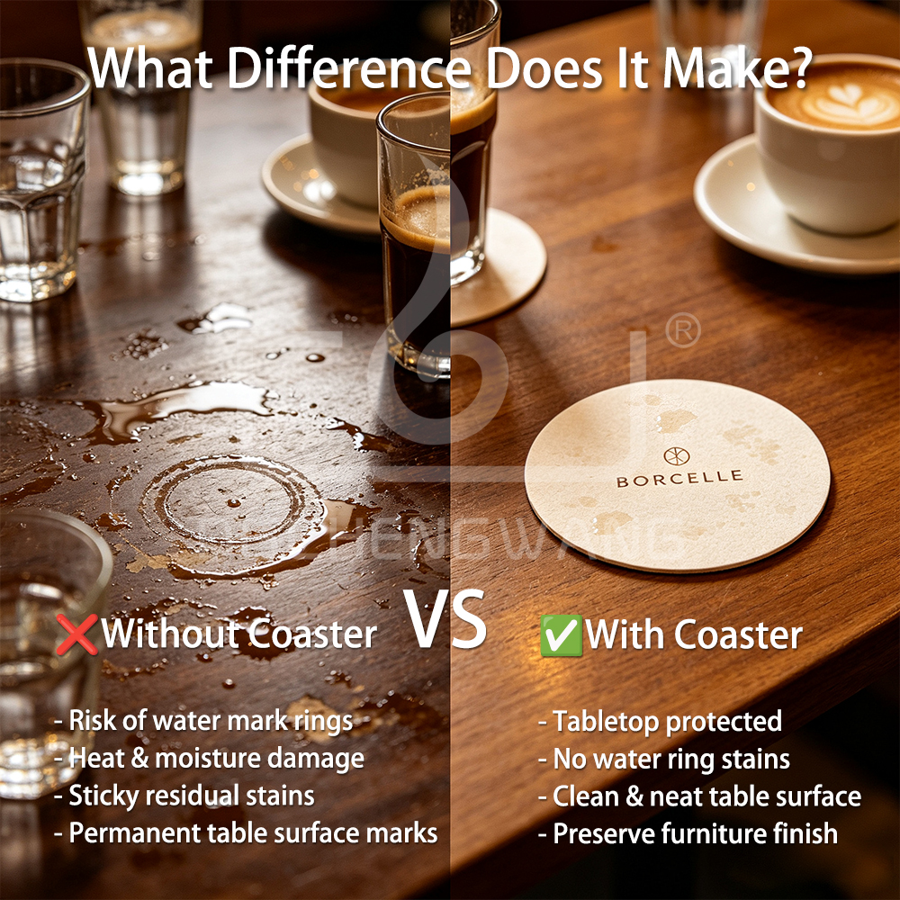 Round Paper Coaster