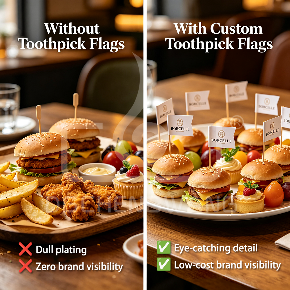 Burger Toothpick Flag