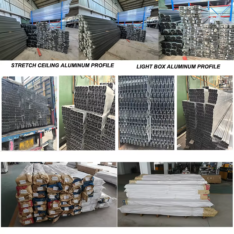 wholesale fireproof ceiling decoration pvc film decoration project popular gold metal stretch ceiling for shopping mall-20