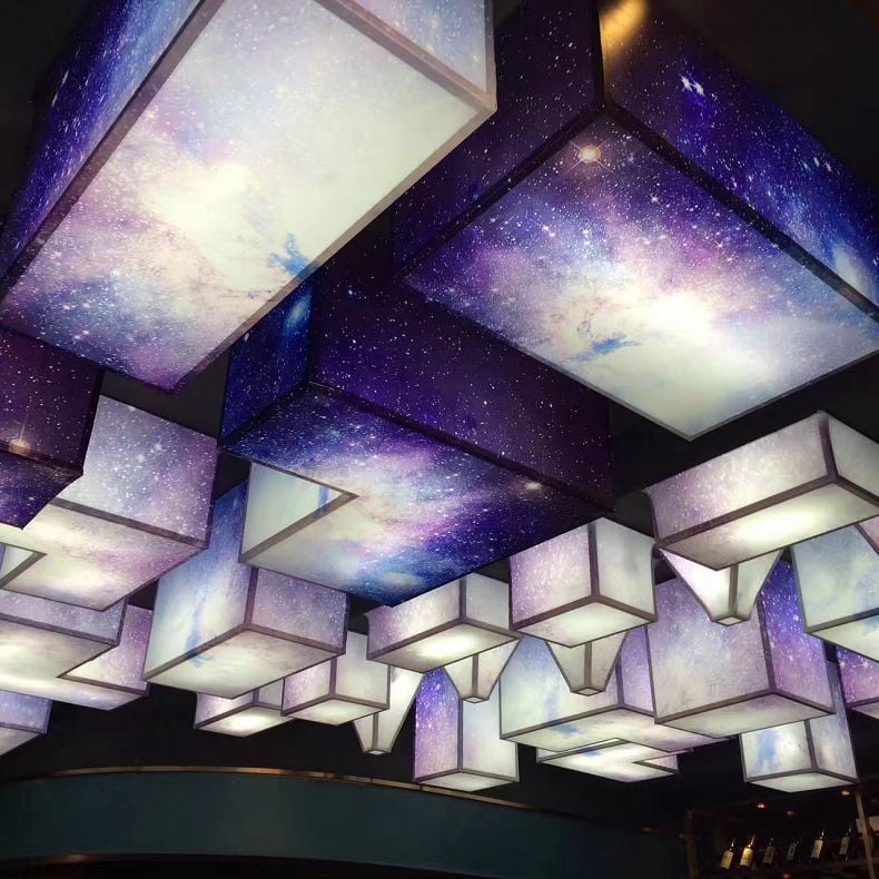 Printable Translucent Stretch Ceiling PVC Film - Custom Digital Printable White Translucent Stretch Ceiling Membrane for UV/Inkjet Printing