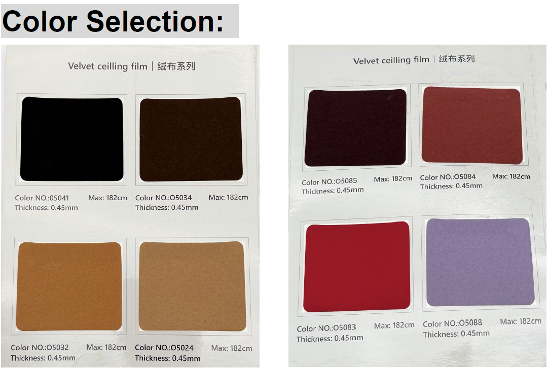 product classic design not adhesive decorative ceiling velvet film for home decor-0