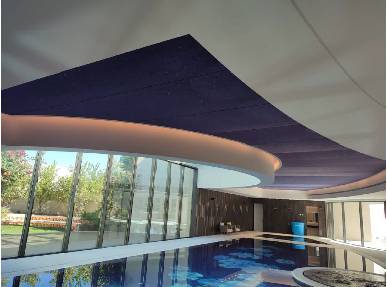 product classic design not adhesive decorative ceiling velvet film for home decor-1