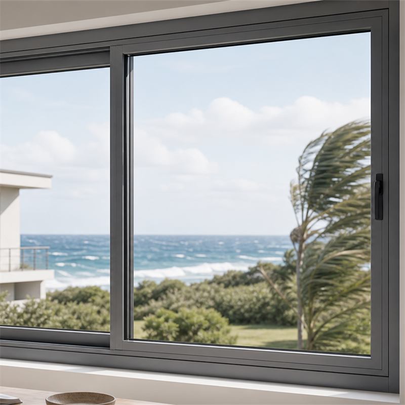 Latest Design Thermal Broken Bridge Sliding Aluminum Window Impact Windows with Durable Aluminum Frame