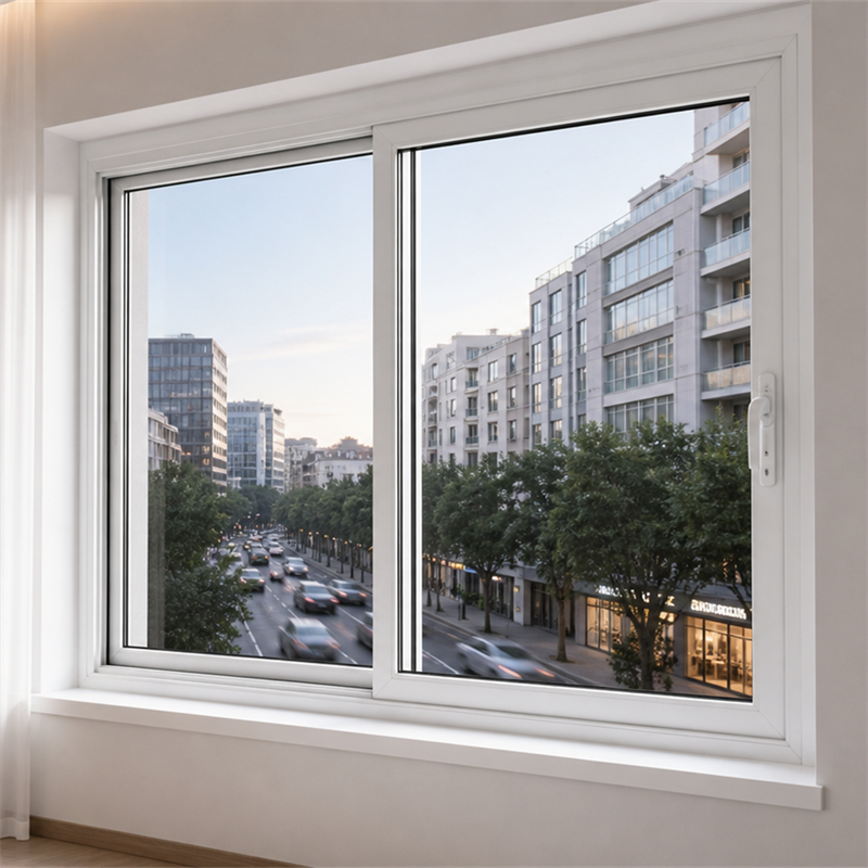Professional Grade PVC Sliding Window Vinyl Double Glazed Sound Insulation for Apartment Hotel in China