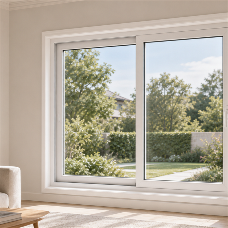 Customized Double-layer Glass Upvc/pvc Sliding Windows Soundproof Sliding Windows Vinyl Double-layer Glass Sliding Windows
