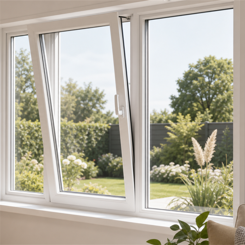 UPVC Tilt & Turn Windows High Quality Customized for House Low Price Casement Fixed Profile Pvc Window