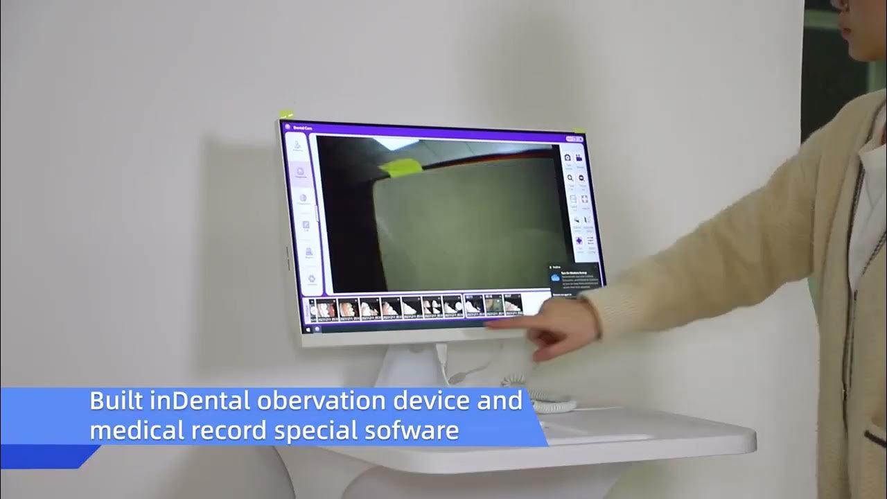 Dental Clinic Intra Oral Camera 24-inch Touch Screen Computer All-in-One with Trolly