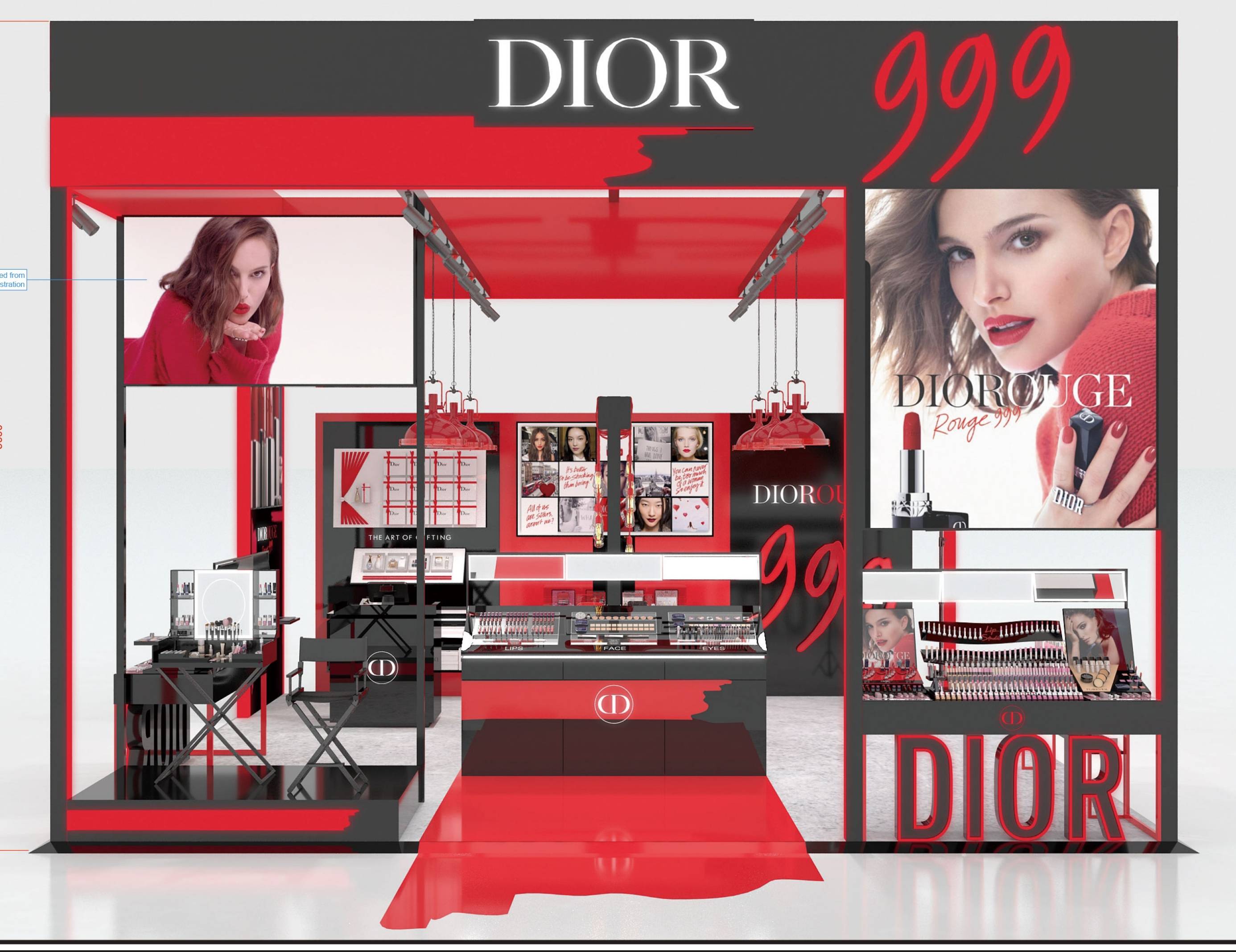 Full Store Display Customization for Dior Beauty Pop-up Store 