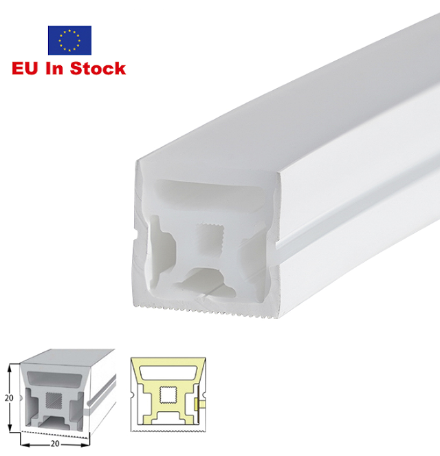 silicone neon tube flex top view or side view 2020mm lwtg2020 4-0