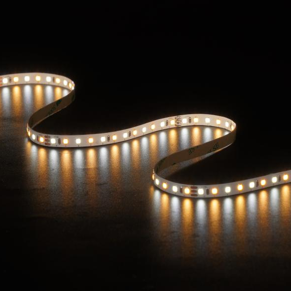 CCT Adjustment 24V 8mm SMD2835 120leds/m for display cabinet/decoration