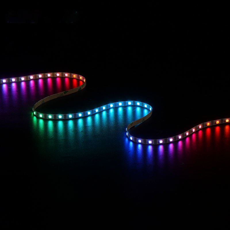 Flexible LED strip SMD5050 48leds/m RGB 1903IC DC12V 10MM for Scene Decoration