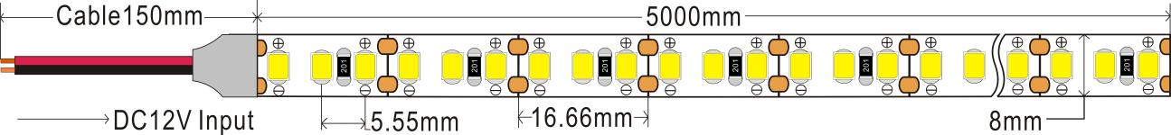 m dc12v 8mm single color for liner lighting-0