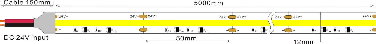 m dc24v 12mm hl single color for bedroom-0