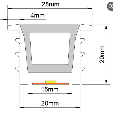 silicone neon cover top view 2020mm lwtg2020 8-1