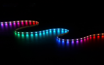 Flexible LED strip SMD5050 30leds/m RGB 1903IC DC12V 10MM for Scene Decoration