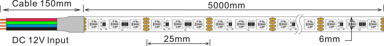 m dc12v 6mm rgb color for ktv-0