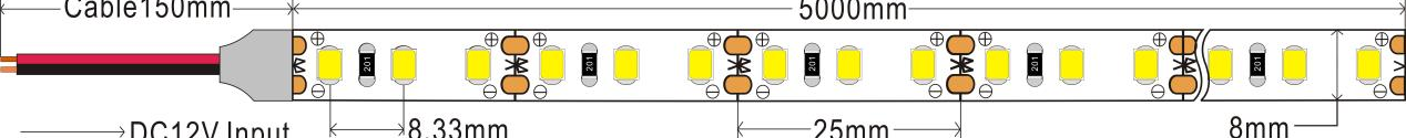 m dc12v 8mm single color for decoration-0
