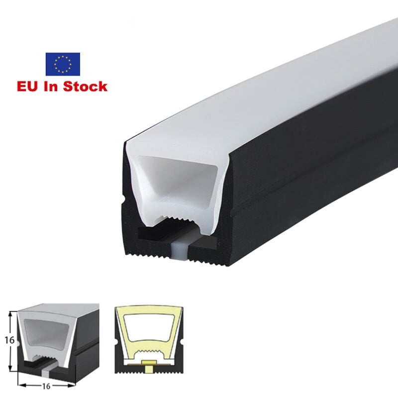 Black side Silicone neon Flex Top view 16*16MM LWTG1616-6