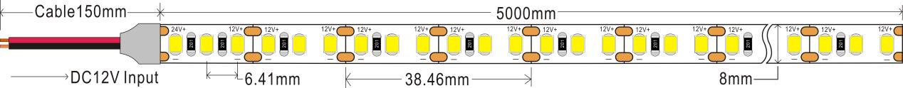 m dc12v 8mm single color for ceiling-0