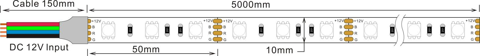 m dc12v 10mm rgb color for ceiling-0