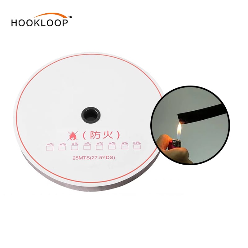 High Quality Fireproof Tape Flame Retardant Sew on Soft Nylon Hook and Loop Strips for Clothing Sewing Crafts