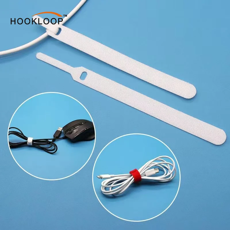 Needle Shape Hook and Loop Cable Ties